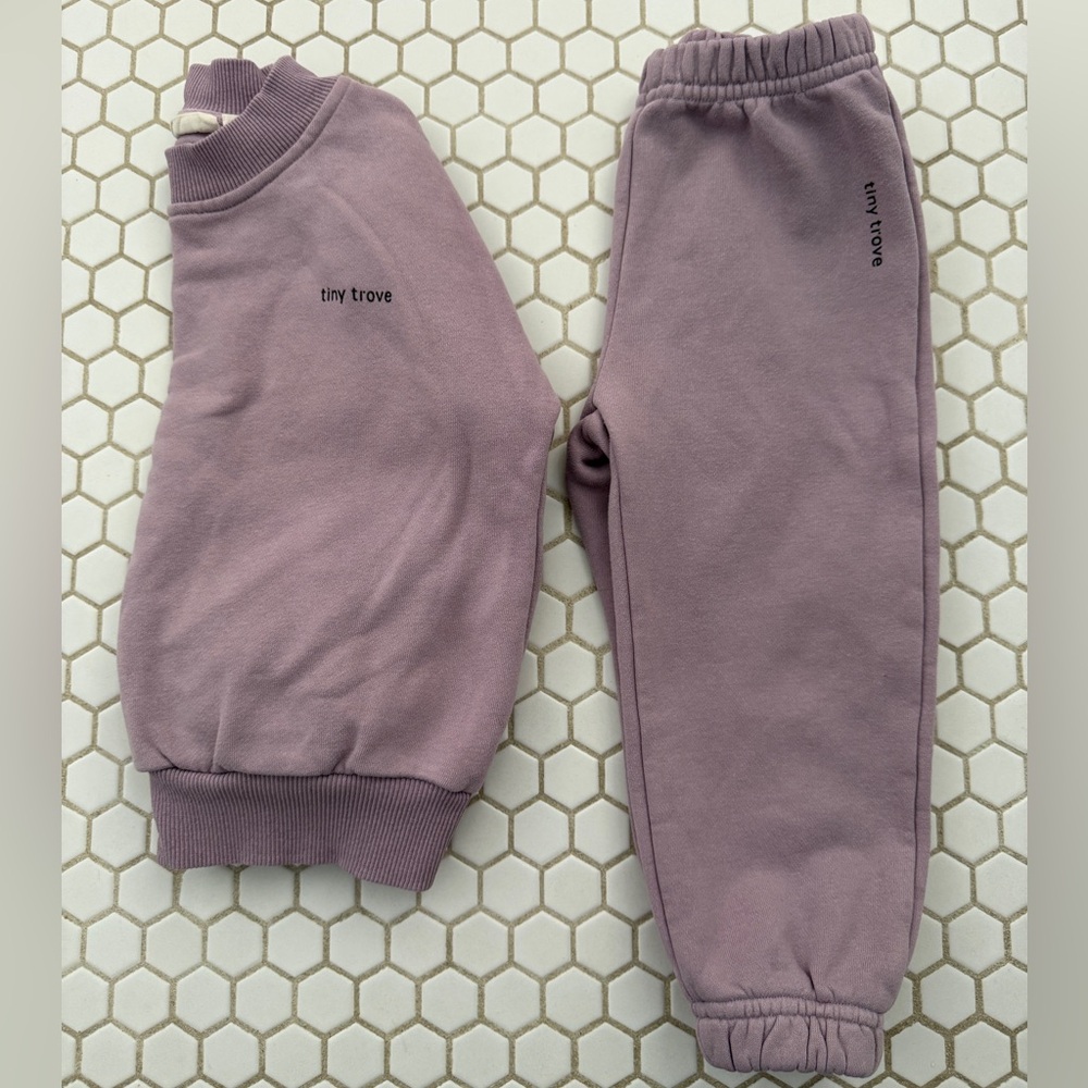Tiny Trove Tracksuit in Lilac